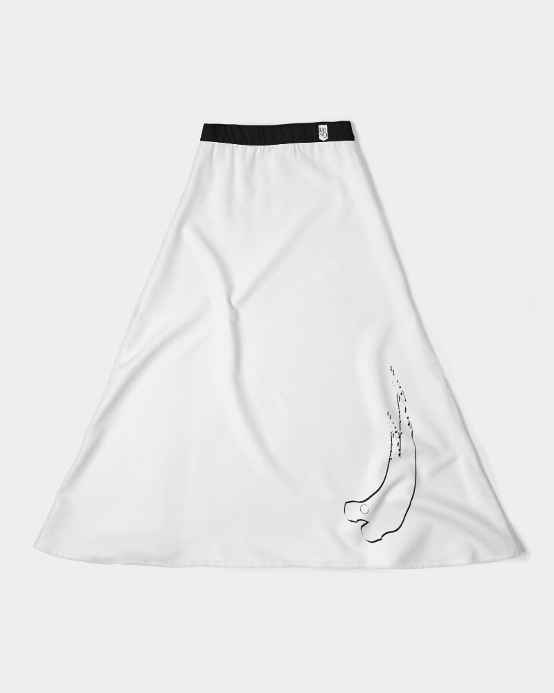 Yin Yang Dragon Women's A-Line Midi Skirt