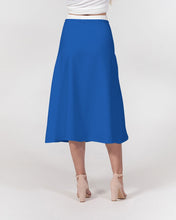 Load image into Gallery viewer, True Blue Dragon Women&#39;s A-Line Midi Skirt
