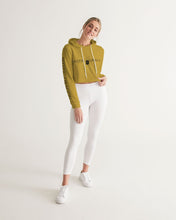 Load image into Gallery viewer, Golden Dragon Women&#39;s Cropped Hoodie
