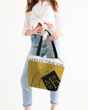 Load image into Gallery viewer, Golden Dragon Canvas Zip Tote
