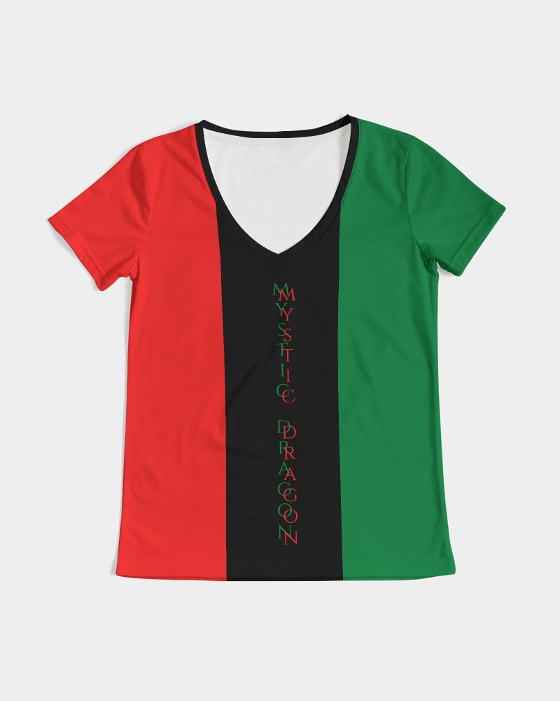 Dragon of the Motherland Women's V-Neck Tee