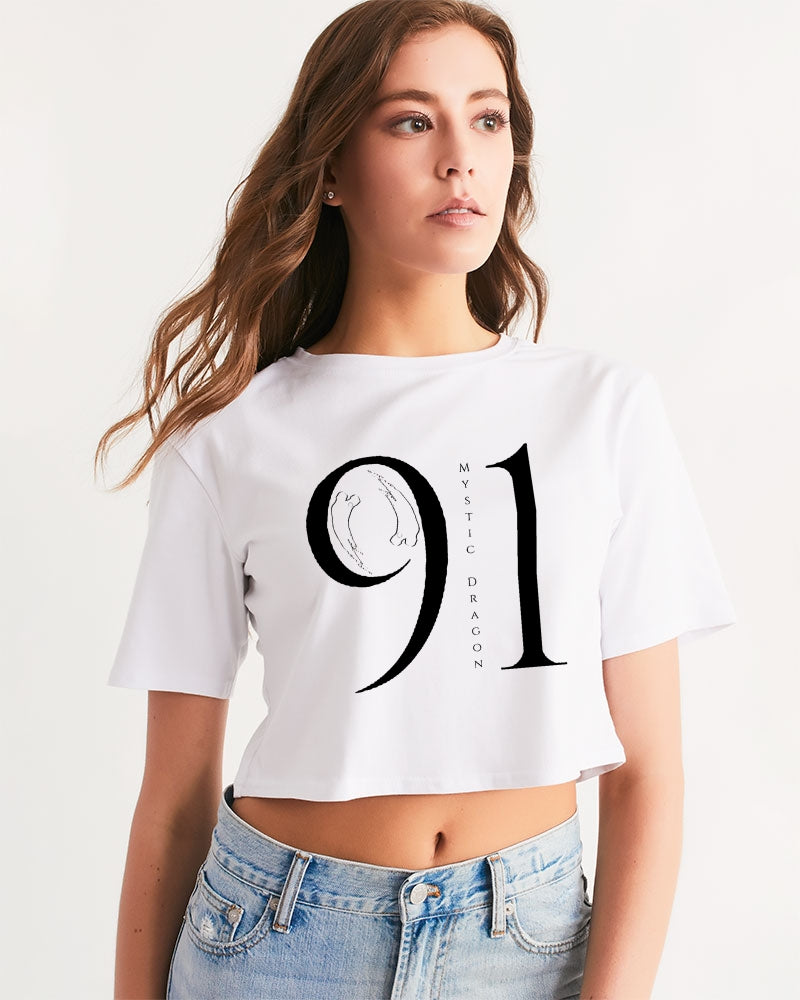 Yin Yang Dragon Women's Cropped Tee